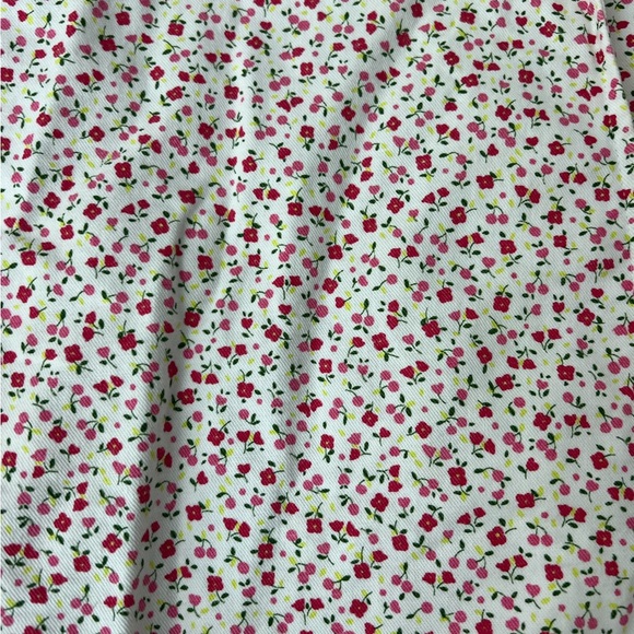 Coco Bon Bons Pink Red Floral Checked Swing Jacket Matching Hat - Picture 2 of 7